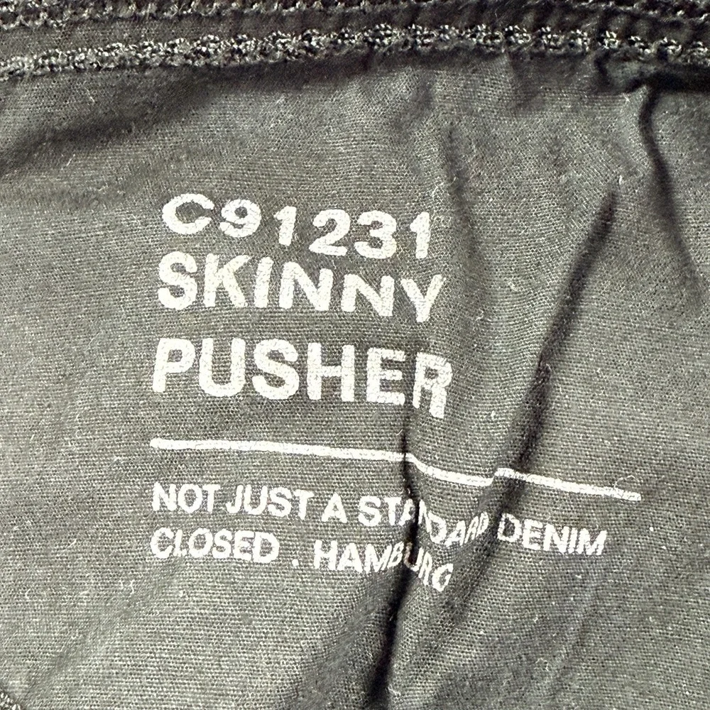 Closed‎ Skinny Pusher Jeans Size 29 Washed Black High Rise Italy Candiani Denim